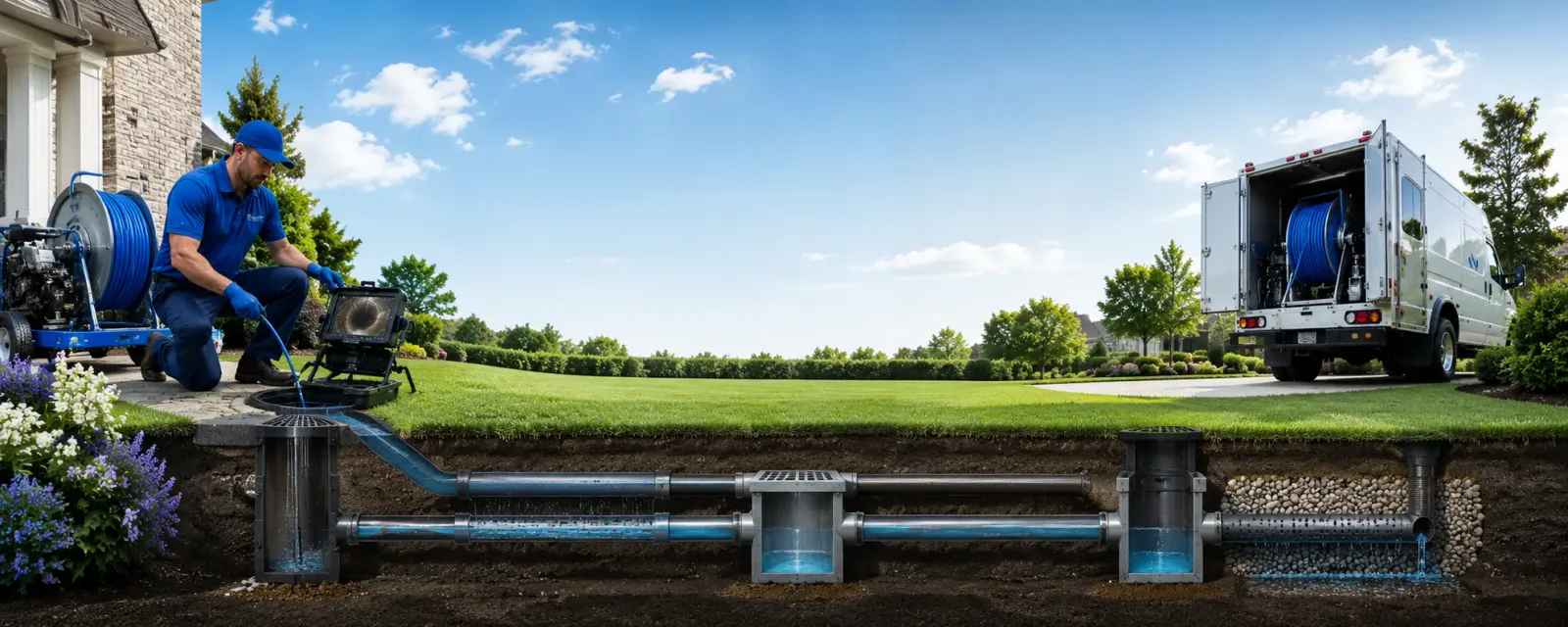 Outdoor drain cleaning information for Norfolk, MA